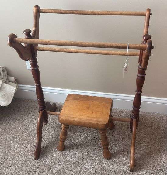 Quilt Rack and Stool image