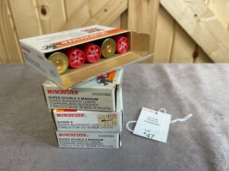 4 Boxes Winchester 12 Gauge 00 Buckshot