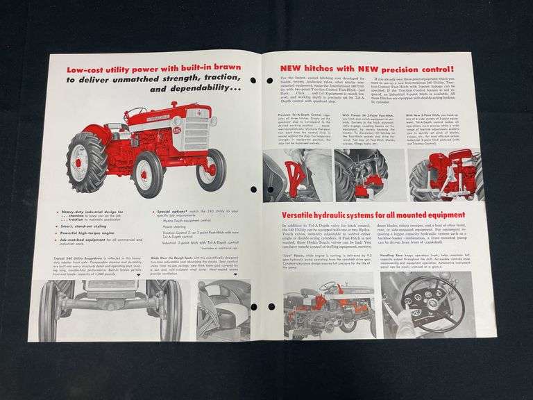 (6) IH 140 + 240 Tractor Sales Literature