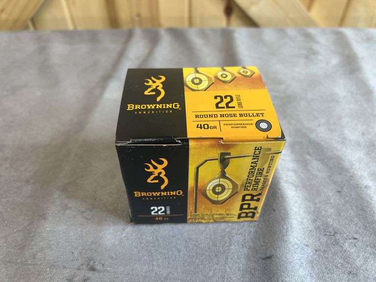 1 Box Browning BPR 40 Gr. RN .22 LR