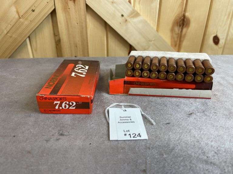 2 Boxes Norinco China Sports 122 Gr.  7.62x39