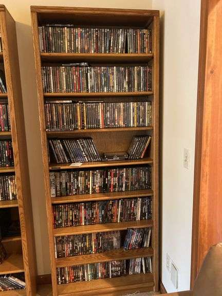 Bookshelf and DVDs - The shelf is 82” tall by 36” wide. image