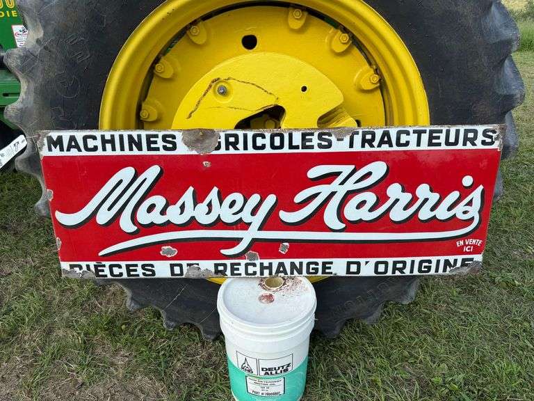 French Massey Harris Porcelain Sign image