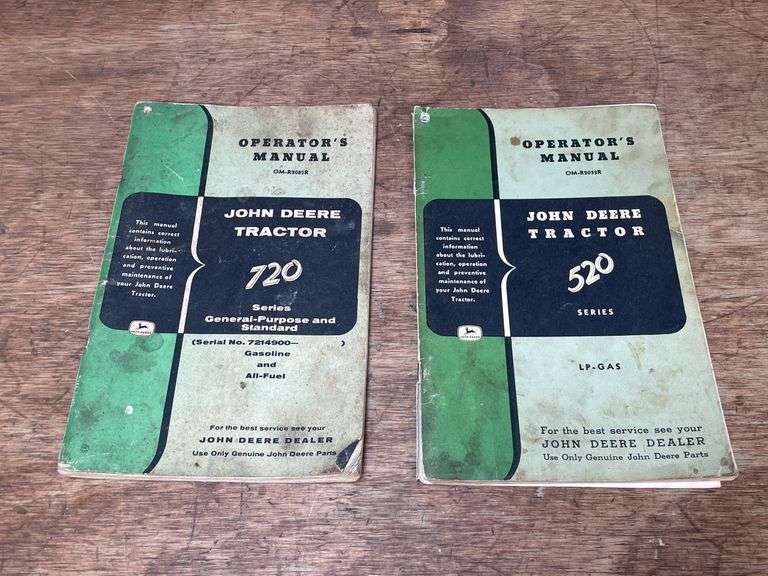 John Deere 520 + 720 Tractor Operators Manuals image