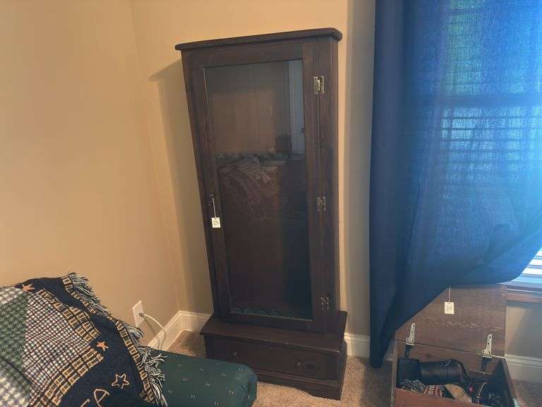 Wooden & Glass Gun Cabinet