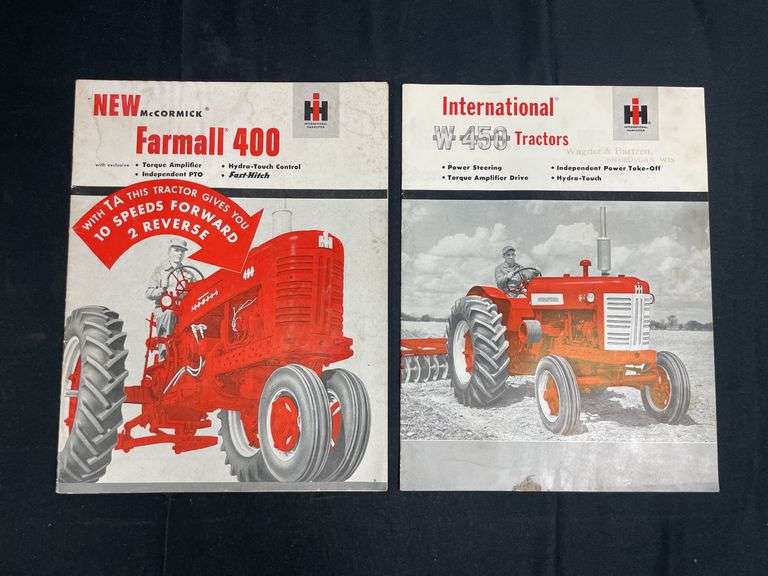 (2) IH Farmall 400 + W450 Tractor Sales Literature image
