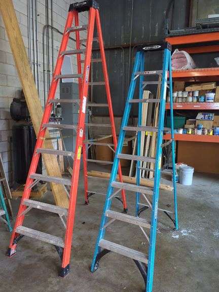 (2) Werner Ladders - 8 and 10 Feet image