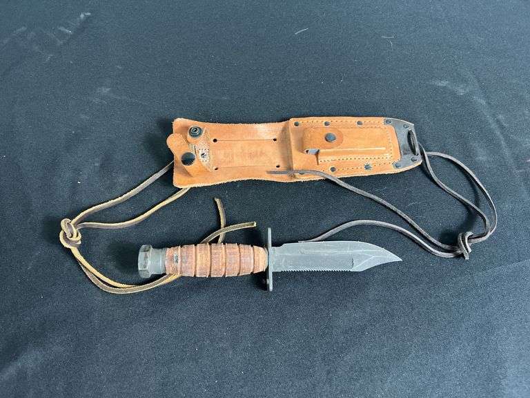 Ontario Knife Co. Jet Pilots Knife w/Scabbard and Stone