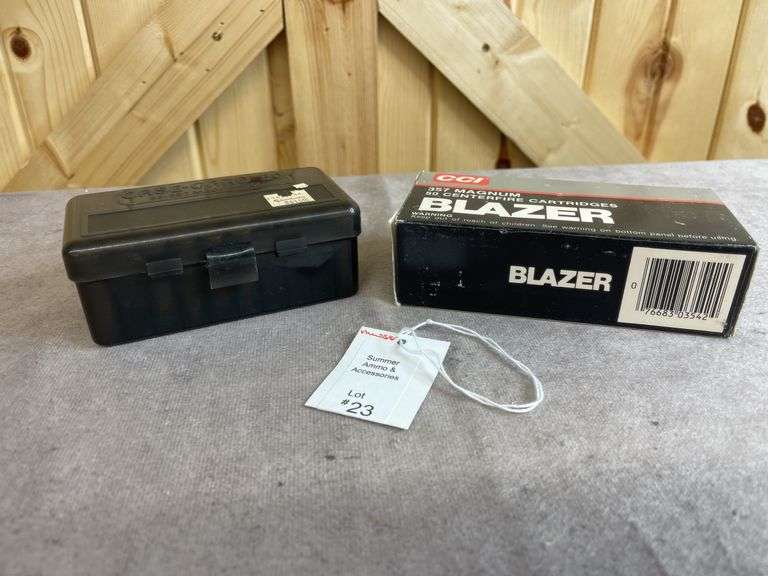 2 Boxes CCI Blazer 158 Gr. JHP .357 Magnum and Ammo Box image