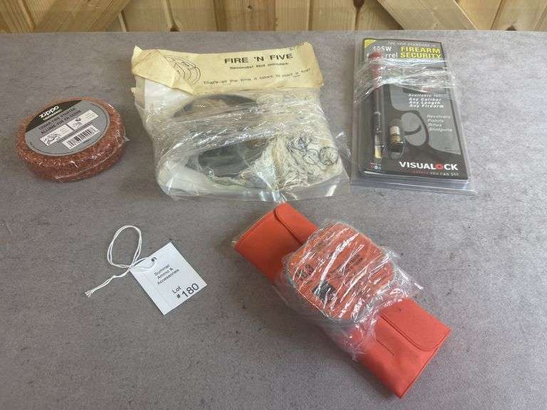 Field Gun Cleaning Kit, Gun Security, Fire Starter Etc