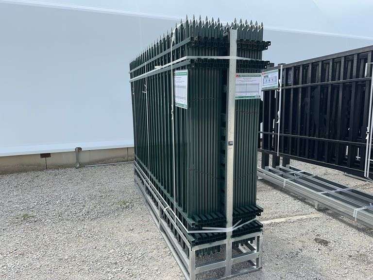 10 X 7 FT Powder Coated Steel Site Fence image