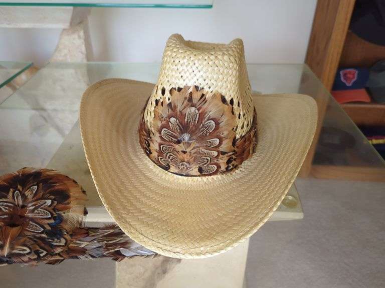 Cowboy Hat with Feathers Lot