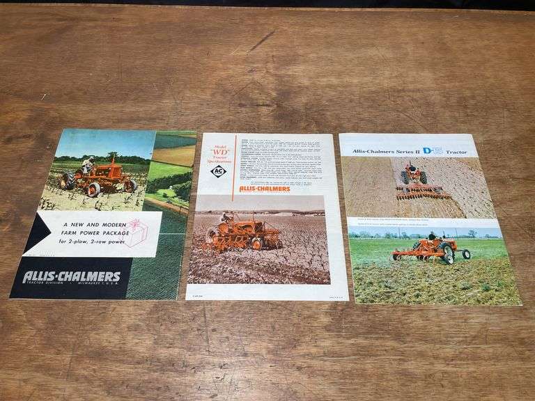 (3) Allis Chalmers Sales Literature
