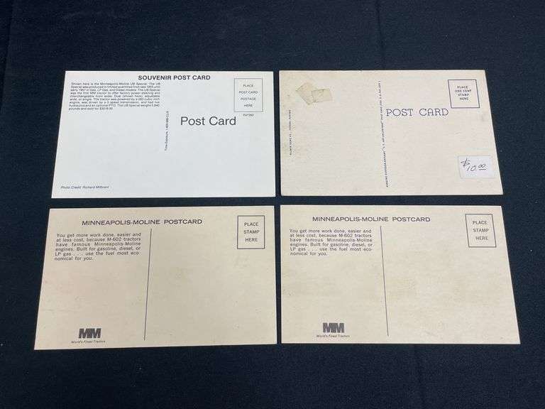 (4) MM + Caterpillar Postcards