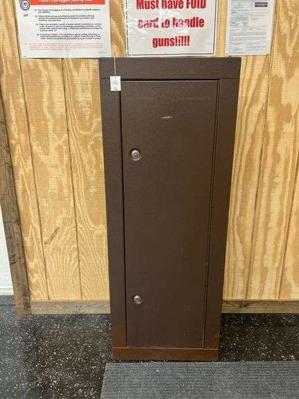 Steel Gun Safe with Shelves, Side Compartments; Holds 6 Long Guns image