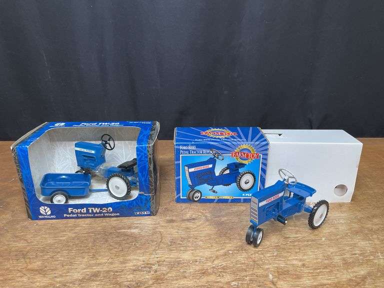 (2) 1/8 Ford 8000 + TW-20 Pedal Tractors NIB Ertl image