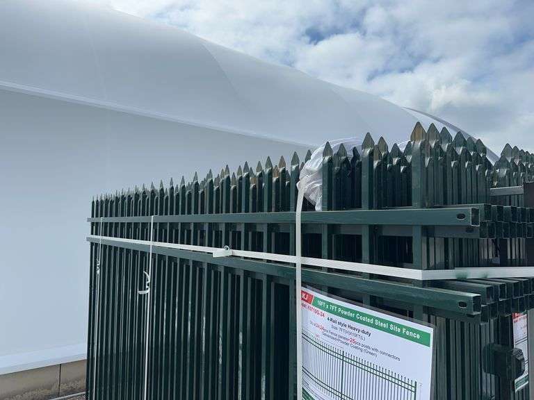 10 X 7 FT Powder Coated Steel Site Fence