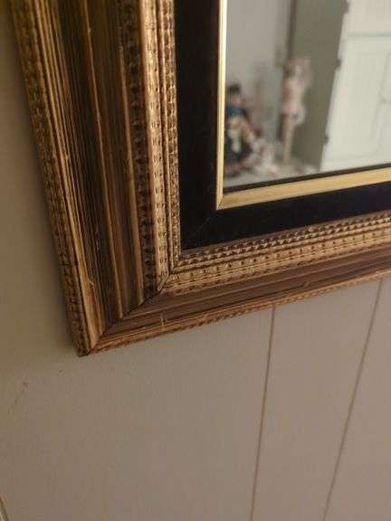 Mirror Black and Gold Frame - 43" x 32"