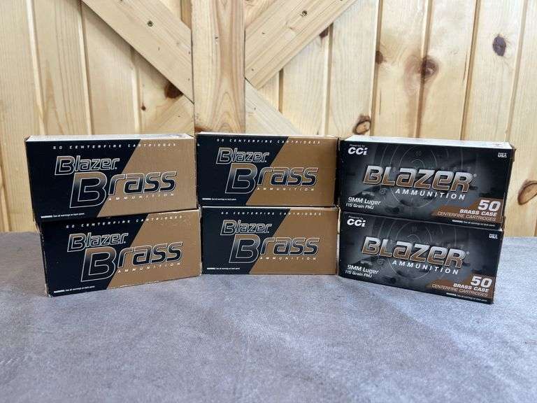 6 Boxes CCI Blazer 115 Gr. FMJ 9mm image