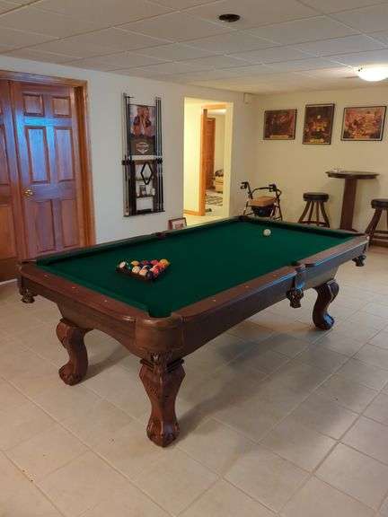 SPORTCRAFT Pool Table Lot with Sticks and Pool Hanger - 84” Bumper to Bumper image