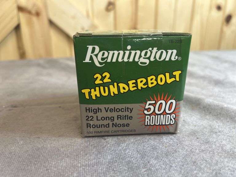 500 Rounds Remington .22 LR RN Thunderbolt