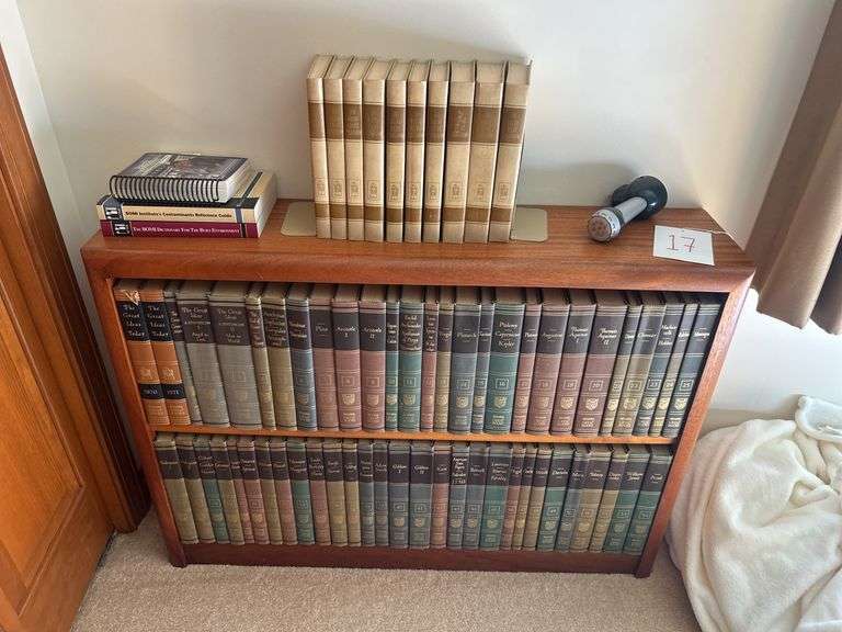 Side table, Bookshelf and contents - 35” W Book Shelf image