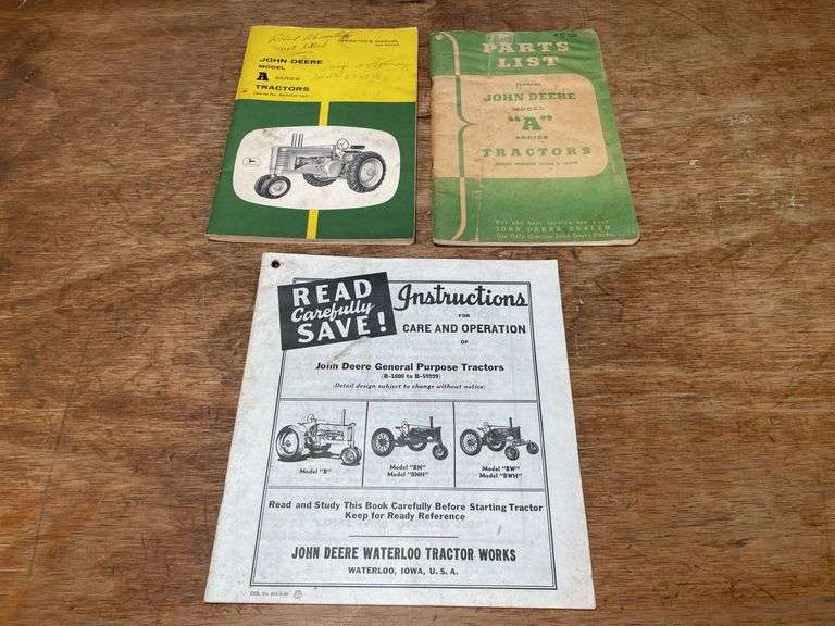 (2) John Deere A + B Tractor Manuals image
