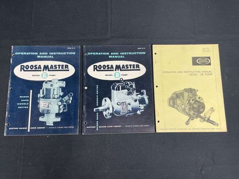 (3) Roosa Master Pump Manuals image