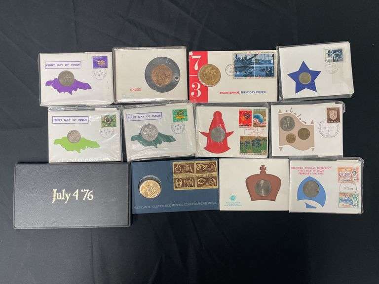 First Day of Issue Cover Coins image