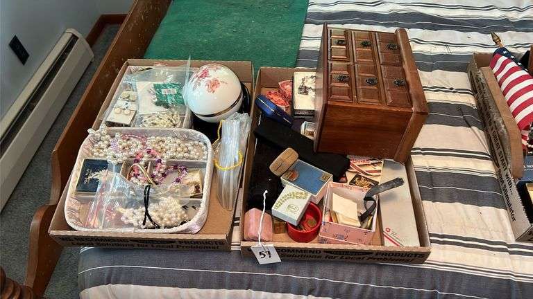 Small Jewelry Box and Jewelry image