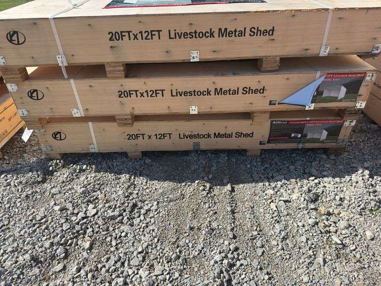 20 X 12FT Livestock Metal Shed