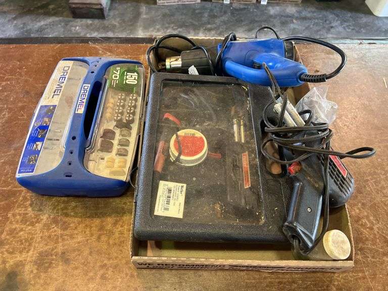 Solder Iron, Heat Gun, and Dremel Attachments