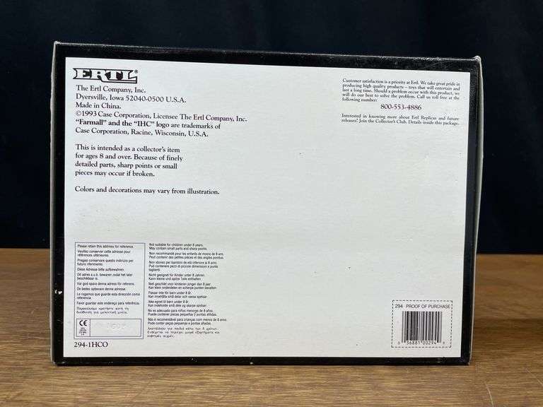 1/16 Farmall F20 Precision NIB Ertl