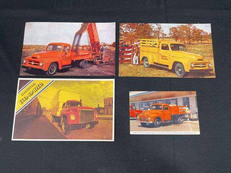 (4) International Truck Postcards image