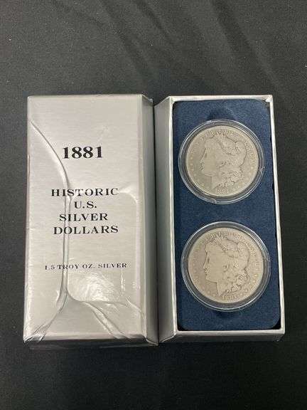 (2) 1881 Morgan Dollars image