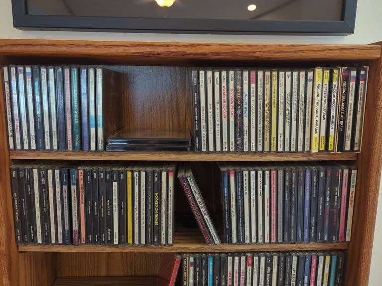 CD Tower with CD'S And Tape Cassettes - Classics