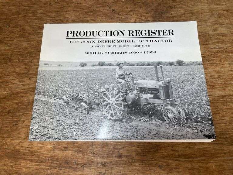 John Deere Unstyled G Production Register image