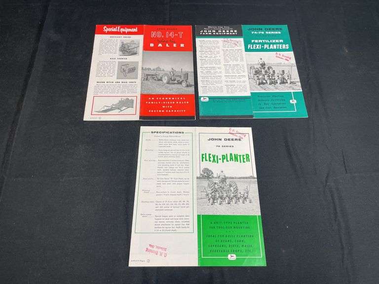 (3) John Deere Implement Sales Literature image