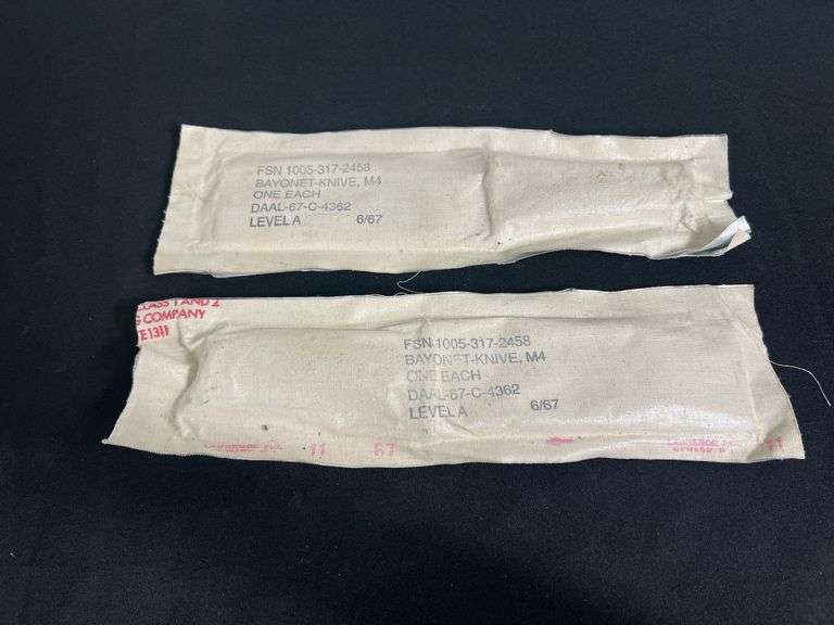 (2)-NOS US M4 Bayonets in Original Packages image