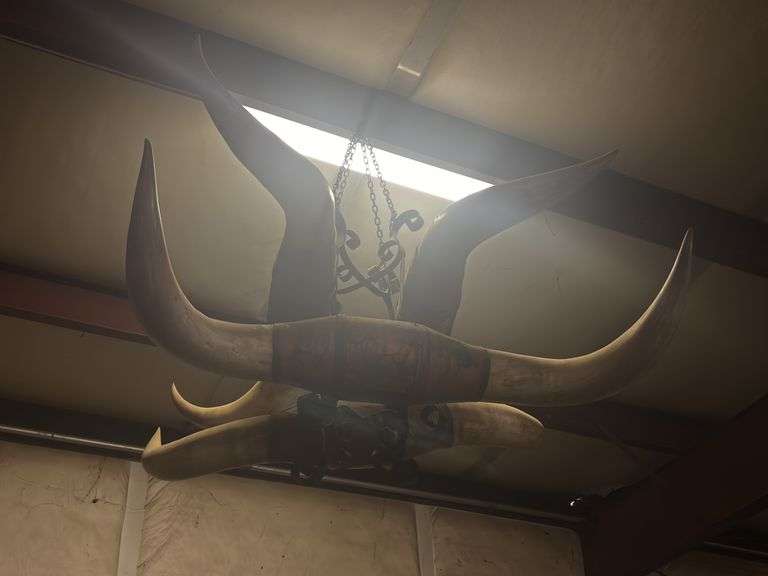 Steer Horn Chandelier image