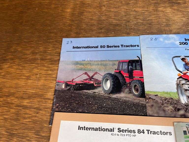 (6) IH Tractor Sales Literature