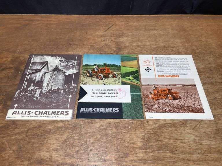 (3) Allis Chalmers Sales Literature