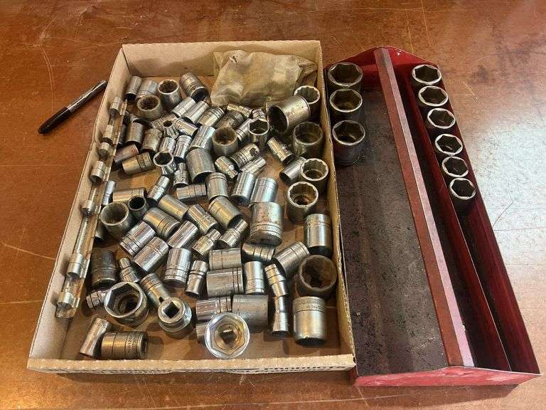1/2" Drive Assorted Sockets, Some Snap-On