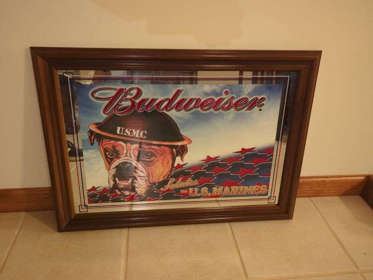 Budweiser - Salutes the US Marines Mirror - 27" x 20" image