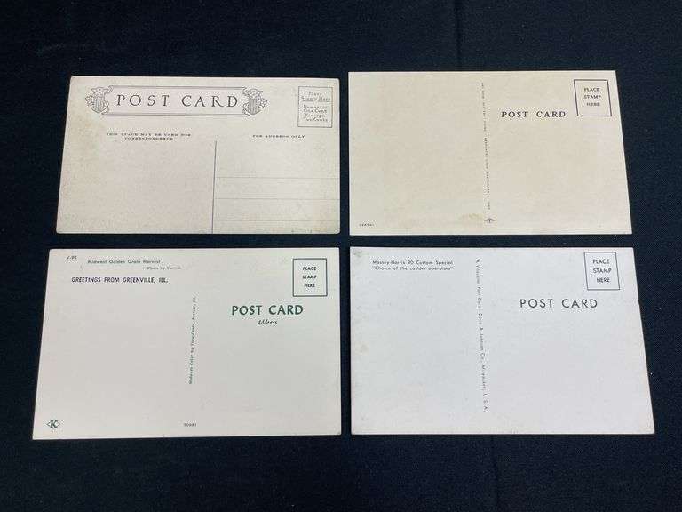 (4) MH, Oliver, David Bradley Postcards