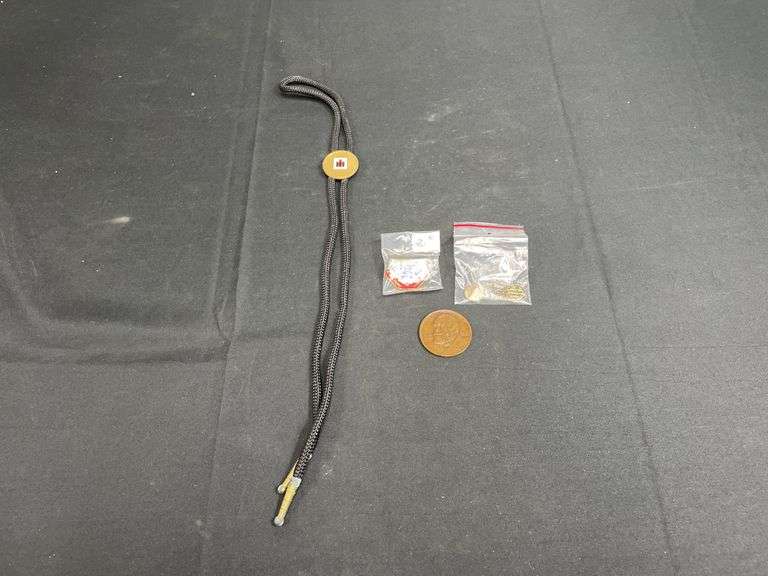 (4) IH Bolo Tie, Ear Rings, Coin, Pin image
