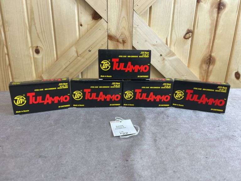 5 Boxes TulAmmo 62 Gr. HP &FMJ .223 image