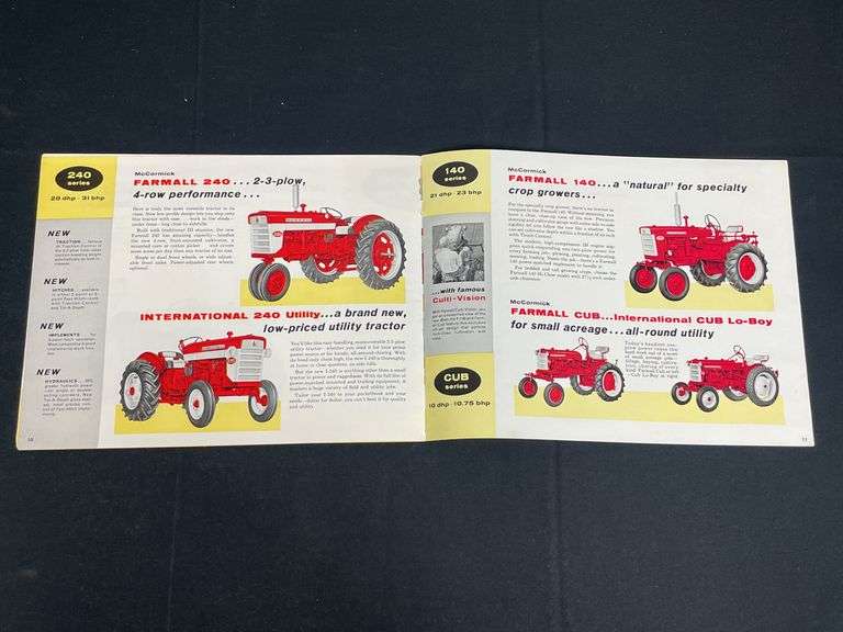 (2) Farmall Tractor Sales Literature