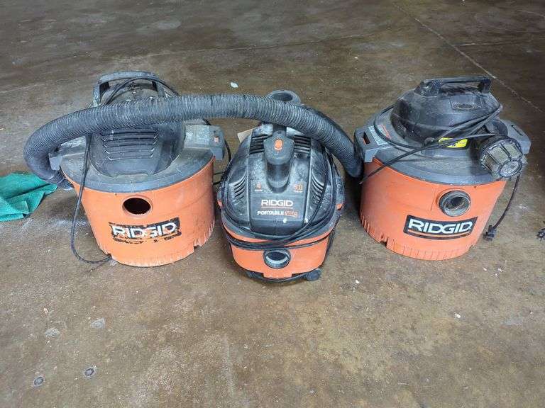 (3) Shop Vacs - Ridgid image