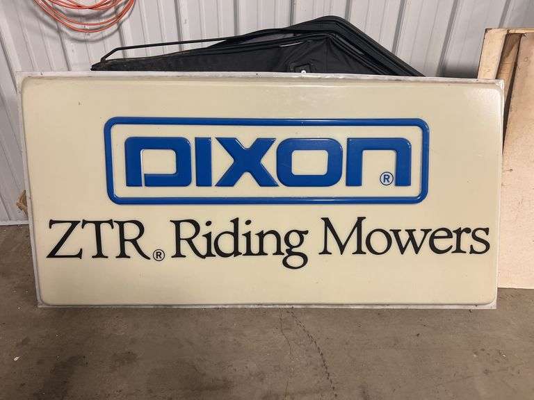 Dixon ZTR Riding Mowers Sign image